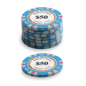 $50 Monte Carlo Poker Chip 