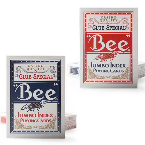 Bee Club Special Playing Cards Jumbo Blue / Red