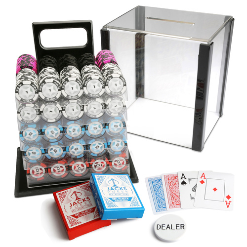 The Star 1000 Chips Acrylic Rack Set