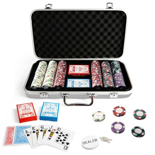 Monaco Club 300 Chip Silver Case Set