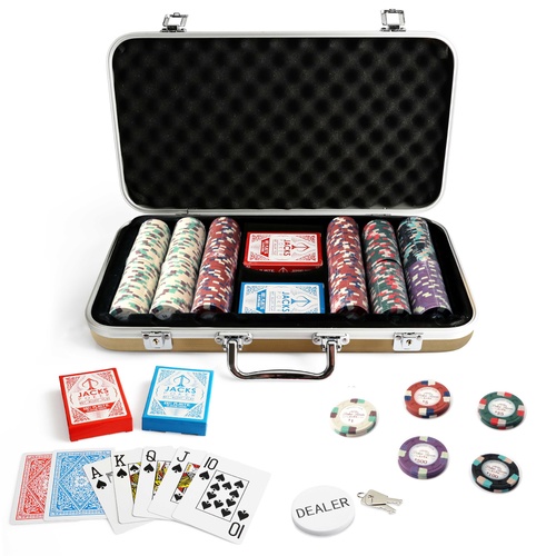 Monaco Club 300 Chip Gold Case Set