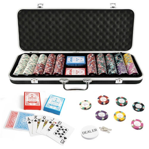Monaco Club 500 Chip Black Case Set