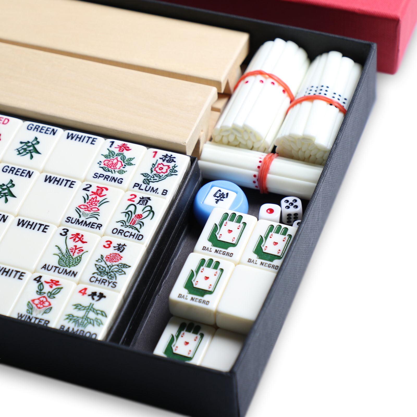 The Dal Negro Luxury Mah Jong Set with Walnut Case - US Version