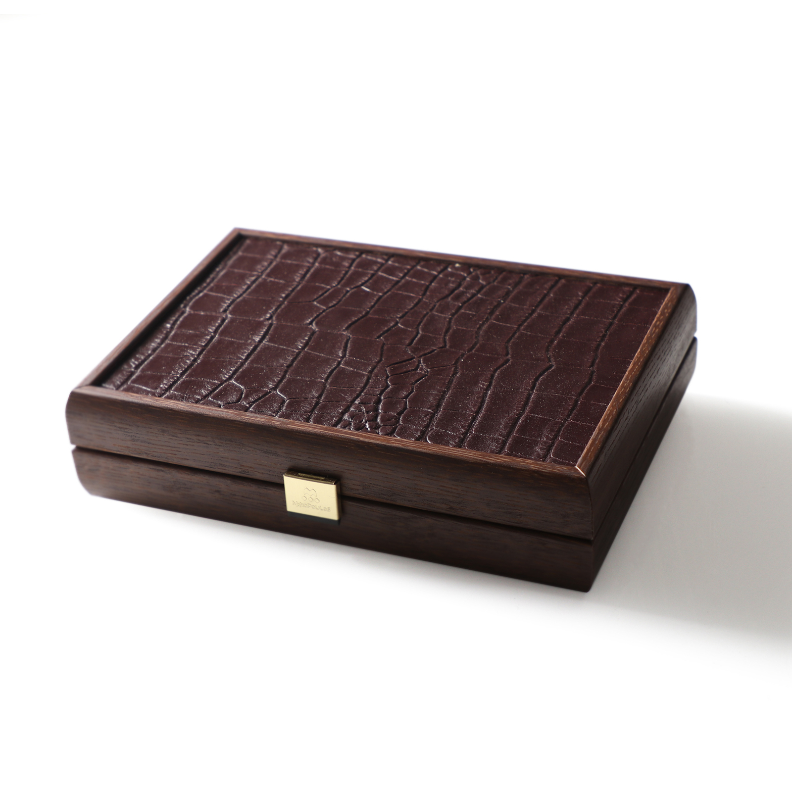 Arcardian Playing Card Case | 2 Deck | Handcrafted wood leatherette