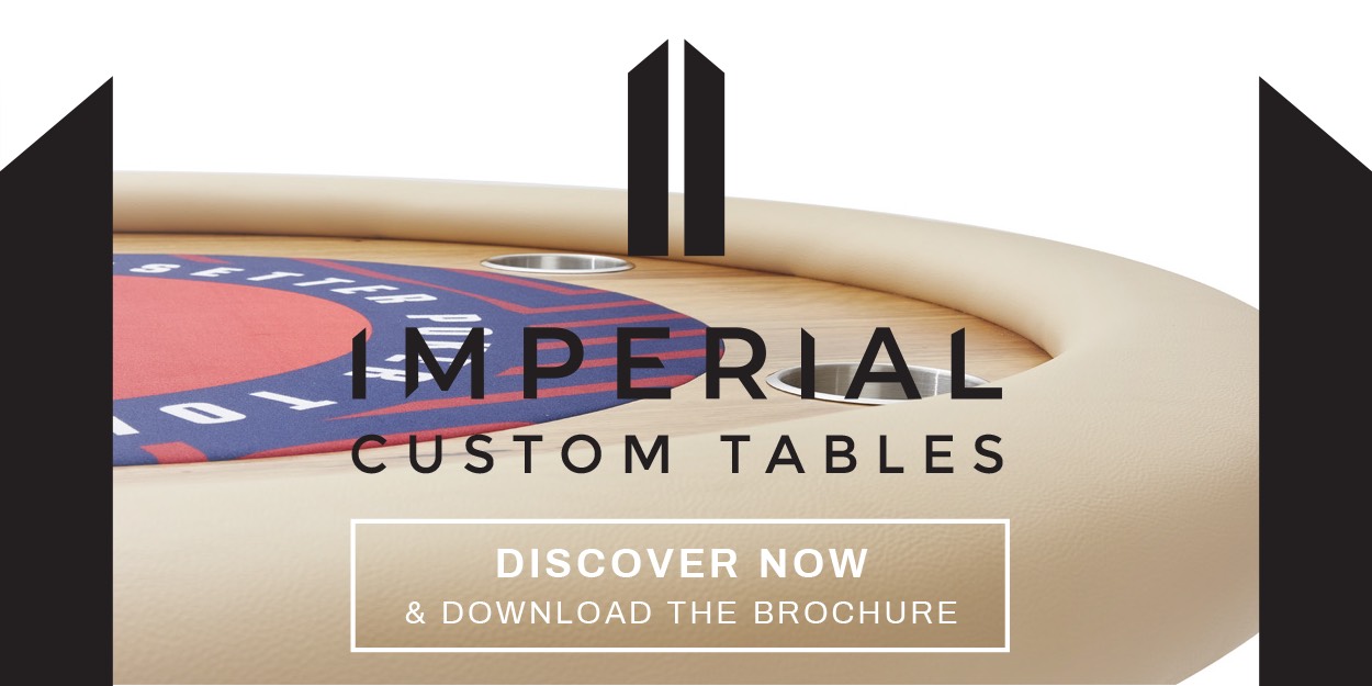 View PDF brochure for Imperial Poker Table - LED Dealer Riser Model - XL 104"