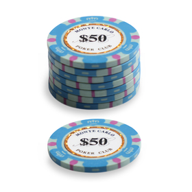 $50 Monte Carlo Poker Chip