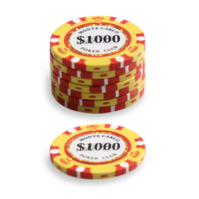 $1000 Monte Carlo Poker Chip