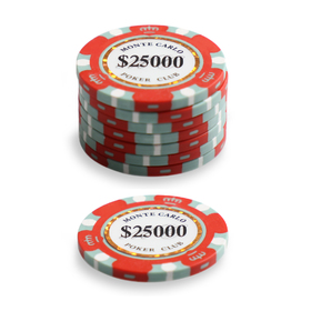 $25000 Monte Carlo Poker Chip