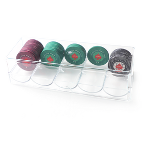 5 x 100 Chip Poker Rack (With Cover)