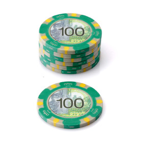 $100 Aussie Currency Poker Chip