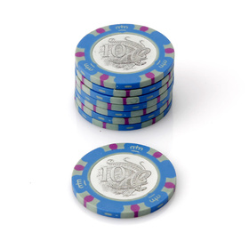 $0.10 Aussie Currency Poker Chip