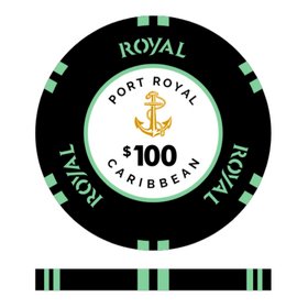 $100 Port Royal Poker Chip