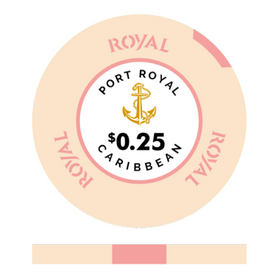 $0.25 Port Royal Poker Chip