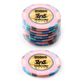 $5000 Mercury Macau Poker Chip