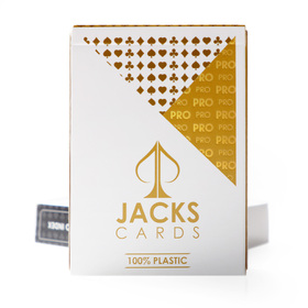JACKS PRO Plastic Playing Cards - Gold - 6 Deck