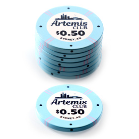 $0.50 Artemis Club Chip