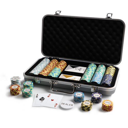 Monte Carlo 300 Chip Silver Case Set