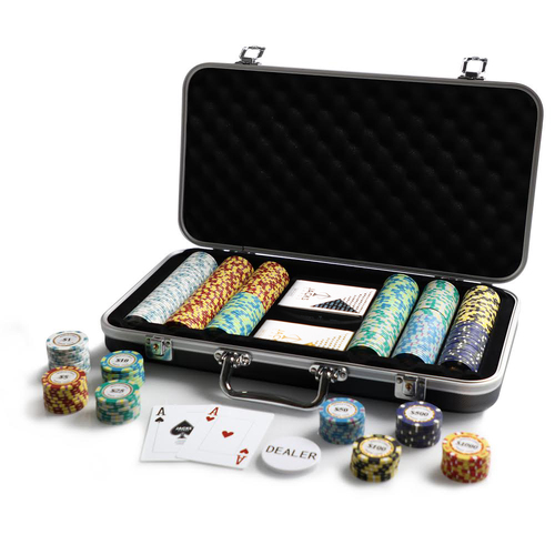 Monte Carlo 300 Chip Black Case Set