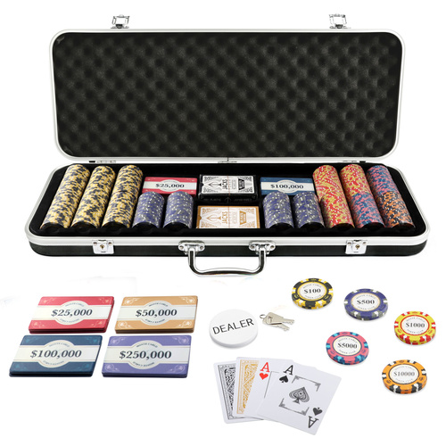 Monte Carlo 400 Chip / 10 Plaque Set Black Case