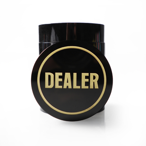 Black Crystal Dealer Button