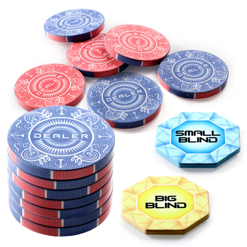 Jacks Essentials Dealer / Blinds Bundle - Blue/Red