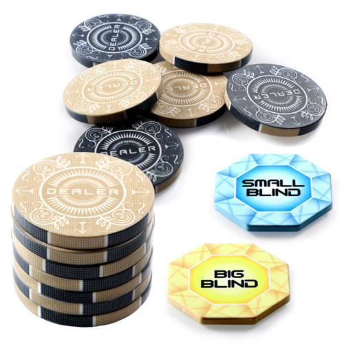 Jacks Essentials Dealer / Blinds Bundle - Black/Gold