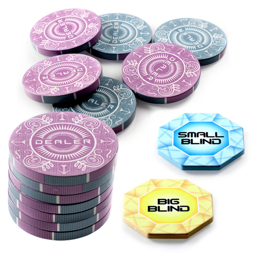 Jacks Essentials Dealer / Blinds Bundle - Purple/Grey