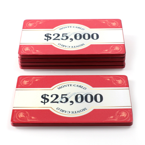 $25,000 Monte Carlo Plaque - Pack Of 5