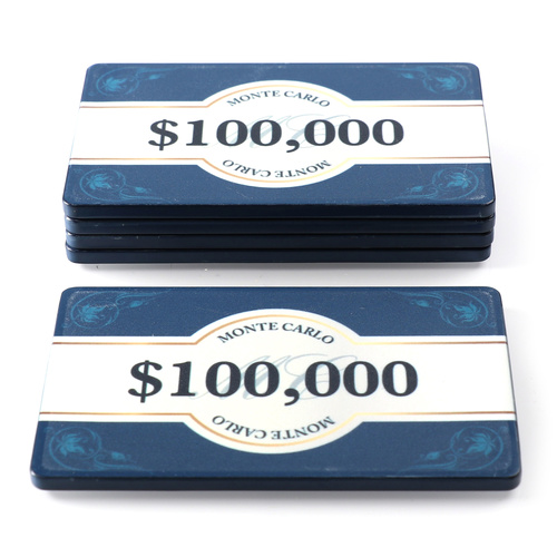 $100,000 Monte Carlo Plaque - Pack Of 5