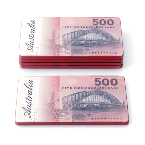 $500 Aussie Currency Plaque - Pack Of 5