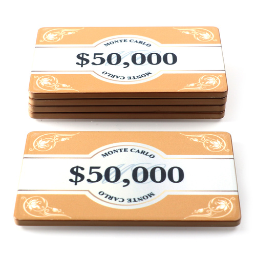 $50,000 Monte Carlo Plaque - Pack Of 5