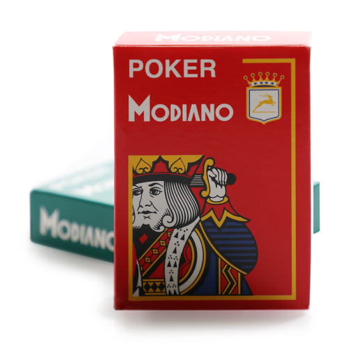 Modiano Cristallo Red Playing Cards