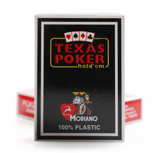Modiano Texas Hold Em Playing Cards - Black