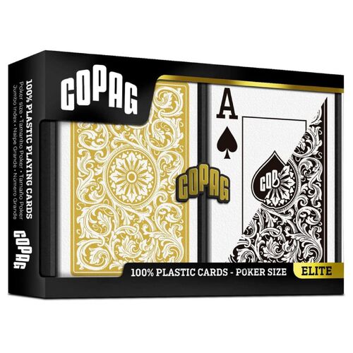 COPAG 1546 Elite Black/Gold Jumbo Playing Cards