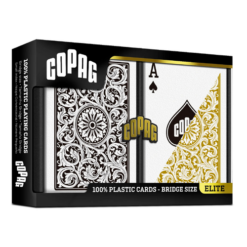 COPAG 1546 Elite Black/Gold Bridge Playing Cards