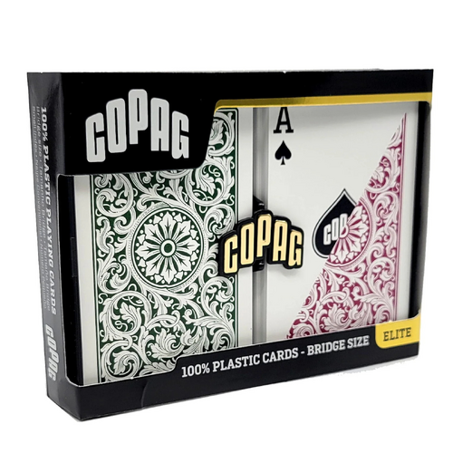 COPAG Elite Green/Burgundy Bridge Playing Cards