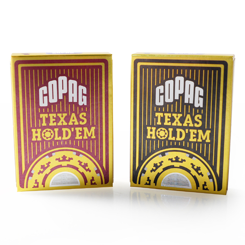 COPAG Texas Gold - Black Red 2 Deck Combo Pack