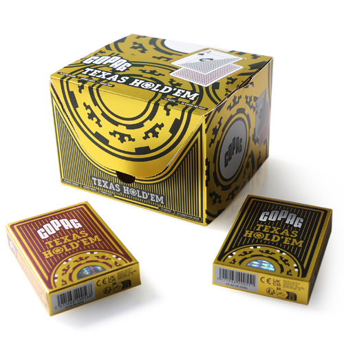 COPAG Texas Gold 12 Deck Playing Cards Box 