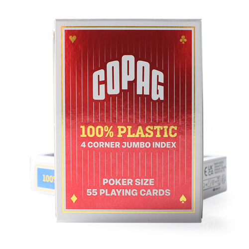 COPAG 4 PIP Jumbo Face - Red Single Deck