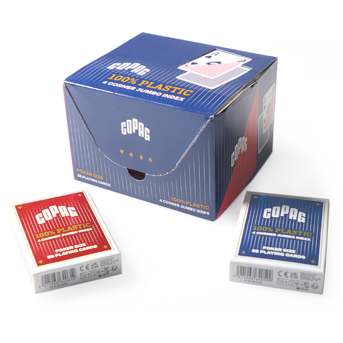 COPAG Jumbo Face 4 Pip 12 Deck Playing Cards Box