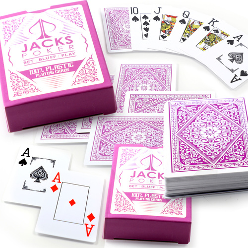 Jacks Poker Plastic Playing Cards - Purple