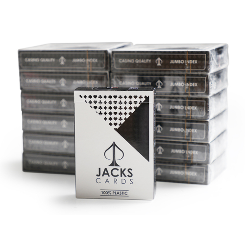 Signature Plastic Playing Cards - Black (12 Decks)
