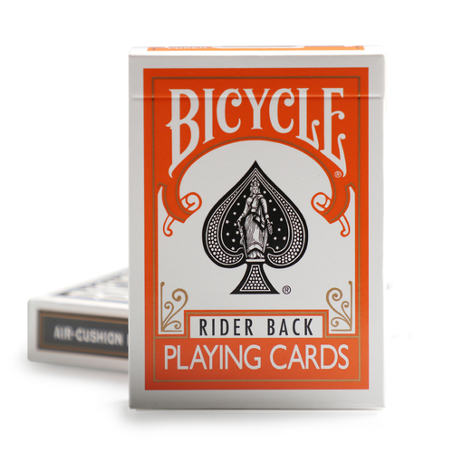 Bicycle Rider Back Orange Single Deck