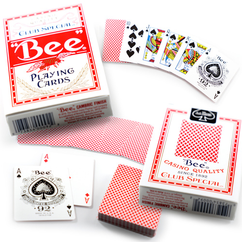 Bee Club Special Playing Cards Regular Index - Red