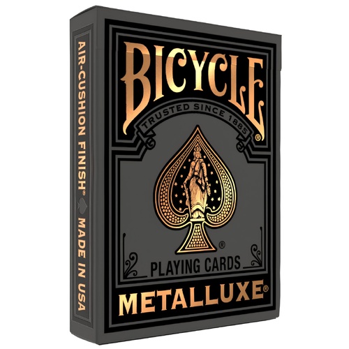 Bicycle Metal Luxe Black Gold Cards