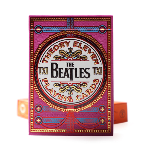 Theory 11 The Beatles Pink Playing Cards