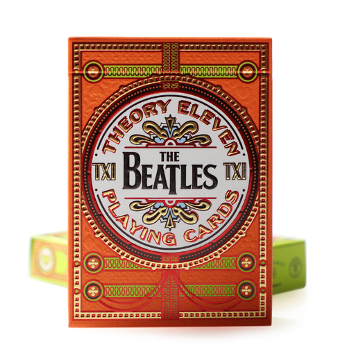 Theory 11 The Beatles Orange Playing Cards