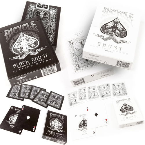 Bicycle Ellusionist Black Ghost - Black / White 2 Deck Combo