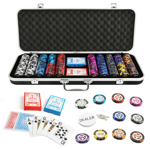 The Star 500 Chip Black Case Set