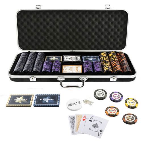 The Star 400 Chip High Roller Black Plaque Case